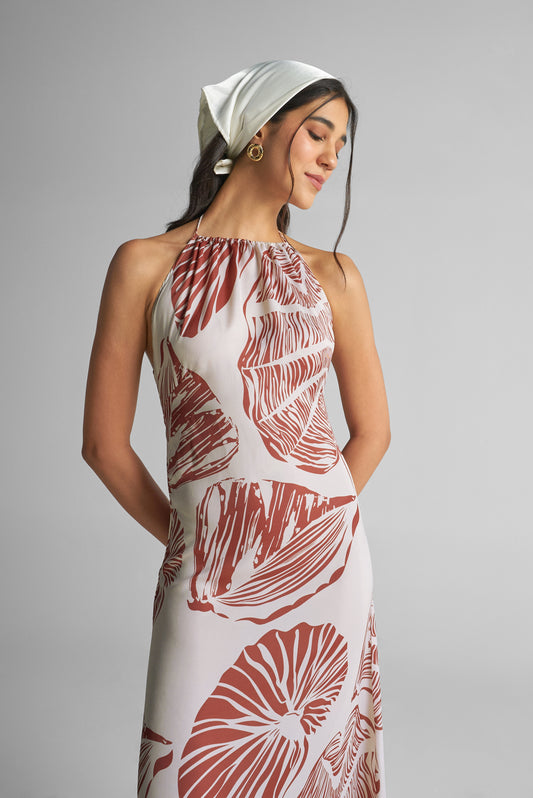 Caramel Brown Maxi Dress