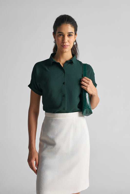 Forest Green Casual Shirt