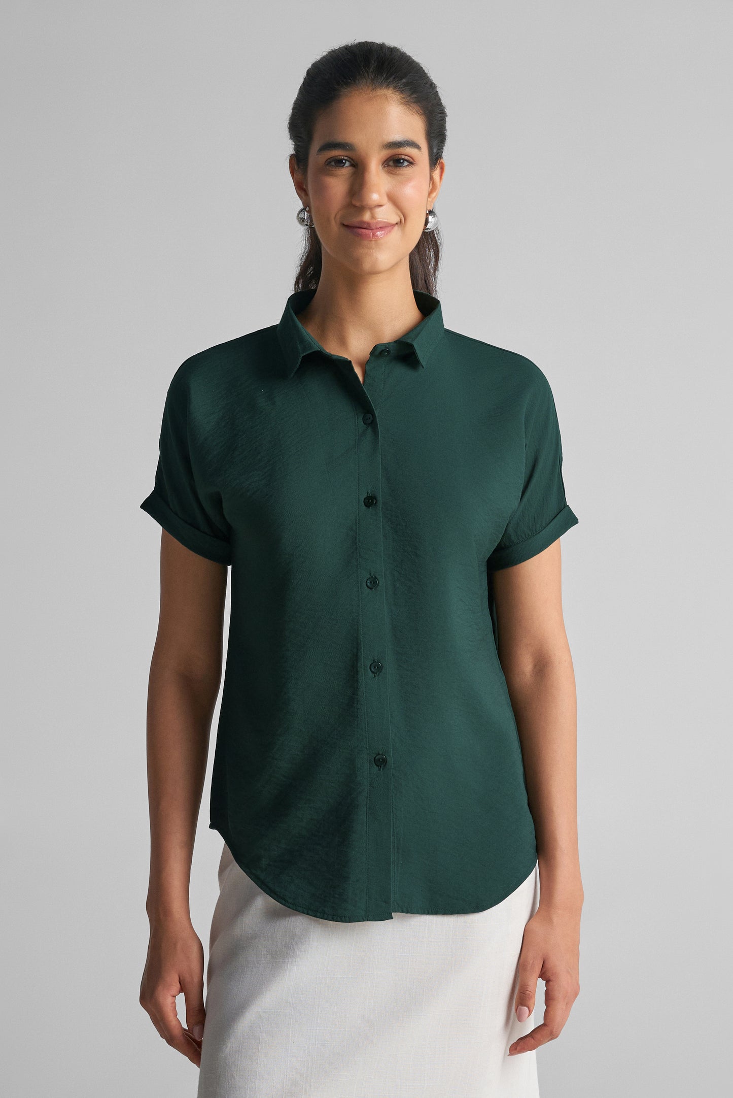 Forest Green Casual Shirt
