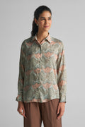 Gin Green Floral Print Shirt