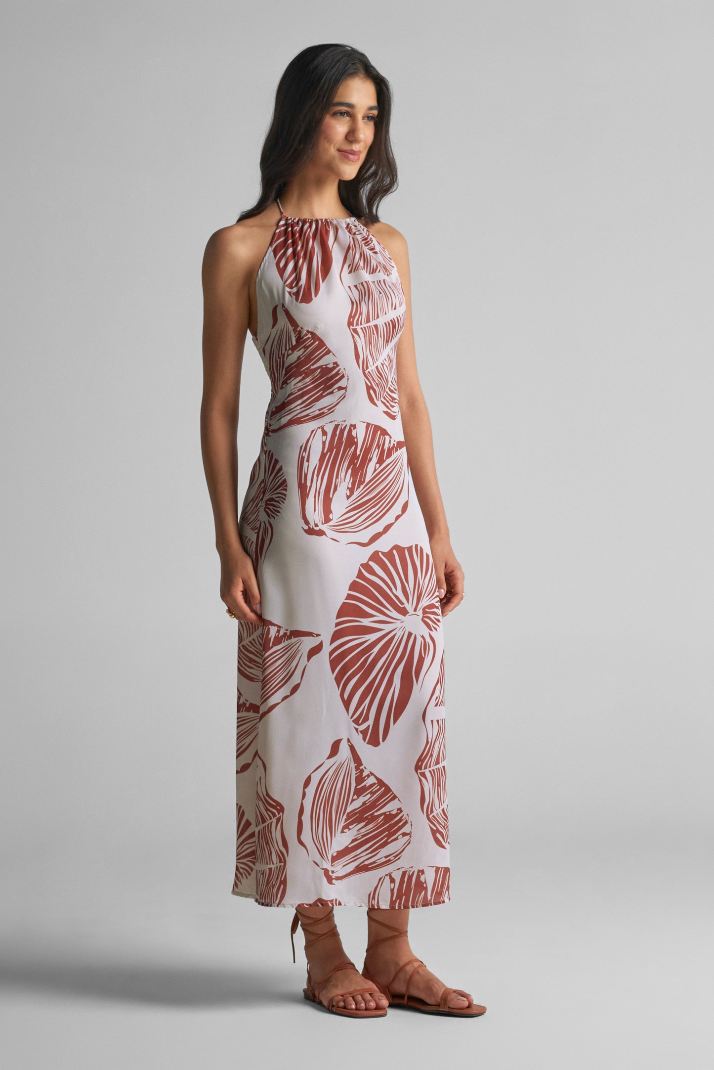 Caramel Brown Maxi Dress