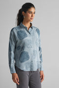 Grey Woodgrain Printed Shirt