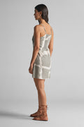 Aloe Grey Abstract Print Mini Dress