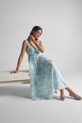 Sky Blue Floral Sundress