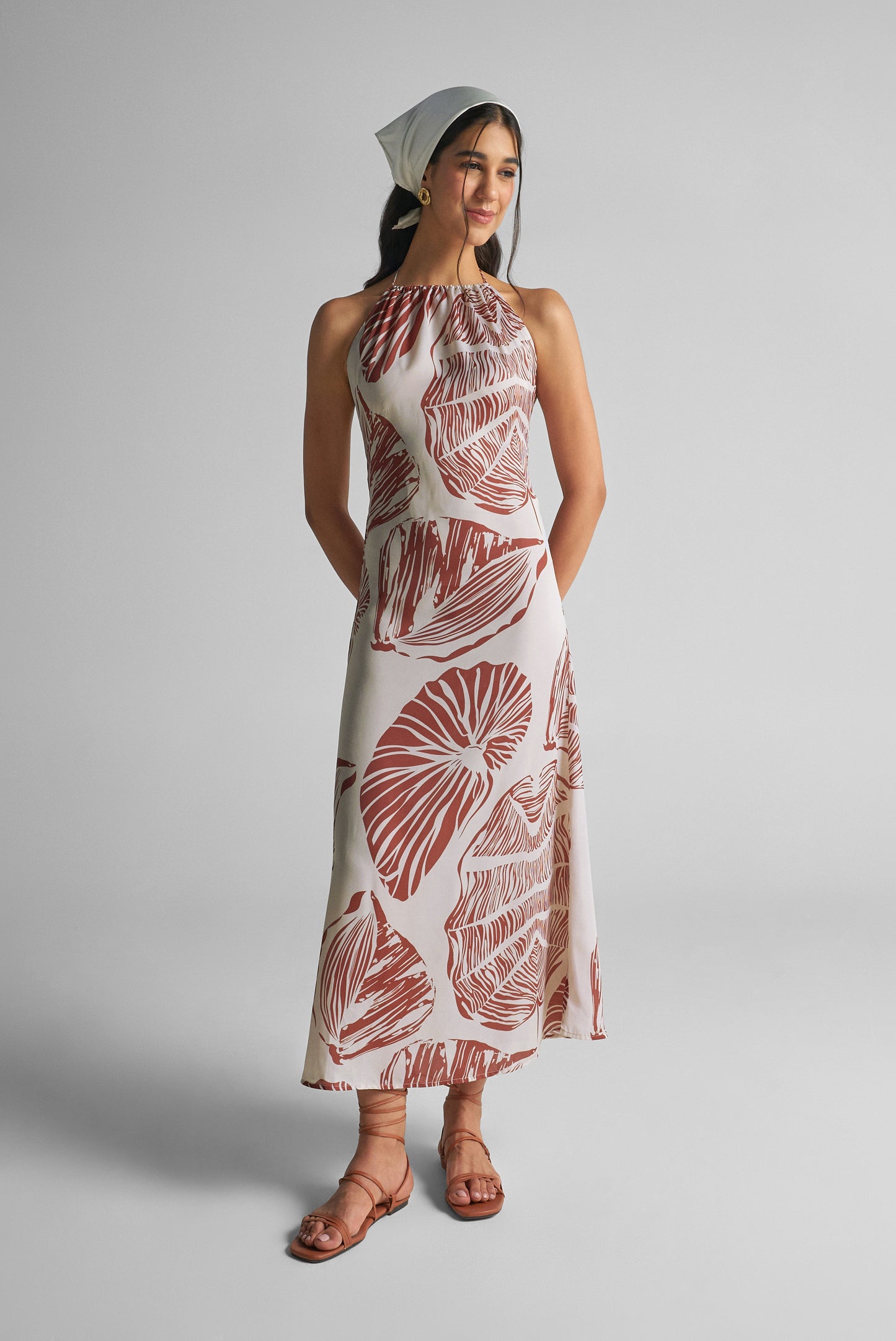 Caramel Brown Maxi Dress